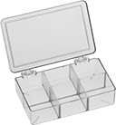 Image of Product. Front orientation. Organizer Boxes. Compartmented Organizer Boxes, Style E.