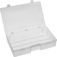 Image of Product. Front orientation. Organizer Boxes. Chemical-Resistant Compartmented Organizer Boxes, Style A.
