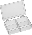 Image of Product. Front orientation. Organizer Boxes. Chemical-Resistant Compartmented Organizer Boxes, Style B.