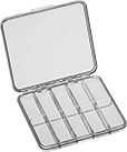 Image of Product. Front orientation. Organizer Boxes. Low-Profile Compartmented Organizer Boxes, Style D.