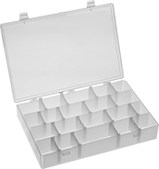 Image of Product. Front orientation. Organizer Boxes. Chemical-Resistant Compartmented Organizer Boxes, Style S.