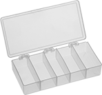 Image of Product. Front orientation. Organizer Boxes. Chemical-Resistant Compartmented Organizer Boxes, Style C.