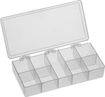 Image of Product. Front orientation. Organizer Boxes. Chemical-Resistant Compartmented Organizer Boxes, Style F.