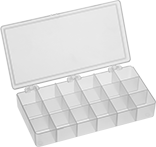 Image of Product. Front orientation. Organizer Boxes. Chemical-Resistant Compartmented Organizer Boxes, Style J.