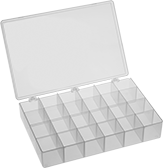 Image of Product. Front orientation. Organizer Boxes. Chemical-Resistant Compartmented Organizer Boxes, Style L.