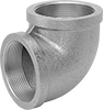 Low-Pressure Galvanized Iron and Steel Threaded Pipe Fittings