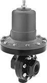 Image of Product. Front orientation. Pressure-Regulating Valves. High-Temperature Pressure-Regulating Valves for Water, Oil, Air, and Inert Gas.