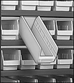 Image of ProductInUse. Front orientation. Contains Border. Bin Racks. Gravity-Flow Bin-Box Racks.