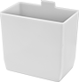 Image of Product. Front orientation. Bin Cups. Nestable Plastic Bins.