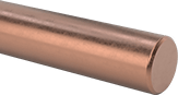 Image of Product. Front orientation. Tungsten. Electrically Conductive Tungsten Copper, Rods.