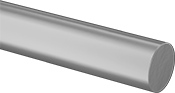 Image of Product. Front orientation. Tungsten. Electrically Conductive Tungsten Copper, Rods.