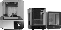 Image of Product. Printer with Parts Washer and Curing Chamber. Front orientation. 3D Printers. Resin 3D Printers, Formlabs.