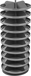 Image of Product. Front orientation. Bin Racks. Revolving Bin Racks, Stationary, 10 Storage Levels.