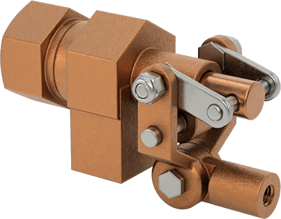 Image of Product. Back orientation. Float Valve Body for Water, Buna-N Seal, Nonrotating Plunger, 1 NPT Female Inlet.