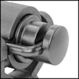 Image of Specification. Fluted Nonrotating Plunger. Back orientation. ZoomedIn view. Contains Border. Fluted Plunger. Float Valve Bodies for Water, Nonrotating Plunger.
