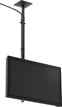 Image of ProductInUse. Front orientation. Monitor Mounts. Ceiling Monitor Mounts, Adjustable Height, Screw-On Base.