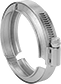 Image of Product. Front orientation. Pipe and Fittings. Easy-Access UV-Resistant Polypropylene Pipe Fittings for Chemicals, Clamps, Worm-Drive Quick Clamp.