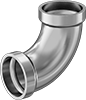 Thin-Wall Socket-Connect Aluminum Unthreaded Pipe Fittings