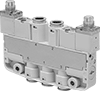 Image of Product. Front orientation. Directional Control Valves. Two-Speed Two-Action Electrically Operated Air Directional Control Valves with Full Shut-Off, Style C.