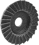Image of Product. Front orientation. Sanding Discs. Nylon Mesh Arbor-Mount Flap Sanding Discs.
