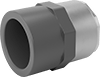 Thick-Wall Plastic Pipe Fittings for Water