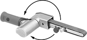 Image of Product. Pivoting Arm. Front orientation. Pivoting Arm. Heavy Duty Air-Powered Narrow-Belt Sanders.