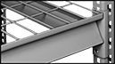 Image of Specification. Front orientation. ZoomedIn view. Contains Border. Powder-Coated Steel Shelving. Extra Heavy Duty Wide and Deep Wire Shelving.