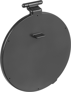 Image of Product. Front orientation. Flapper for 4 Pipe Size Plastic Socket-Connect Swing Check Valve.