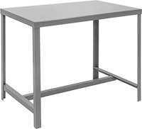 Image of Product. Front orientation. Tables. Steel Tables, Style B, Stationary.