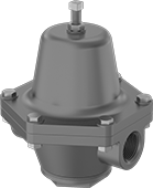 Image of Product. Front orientation. Pressure-Regulating Valves. Vibration-Damping Pressure-Regulating Valves for Water, Oil, Air, and Inert Gas.