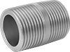Thick-Wall Stainless Steel Threaded Pipe Nipples and Pipe