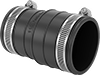 Drain, Waste, and Vent PVC Clamp-On Pipe Fittings for Water