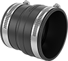 Drain, Waste, and Vent PVC Clamp-On Pipe Fittings for Water