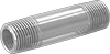 Clear-View Thick-Wall Plastic Pipe Nipples and Pipe for Water