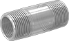 Clear-View Thick-Wall Plastic Pipe Nipples and Pipe for Water