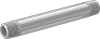 Clear-View Thick-Wall Plastic Pipe Nipples and Pipe for Water