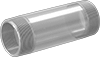 Clear-View Thick-Wall Plastic Pipe Nipples and Pipe for Water
