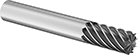 Image of Product. Front orientation. End Mills. Fast-Cut Carbide Square End Mills, 9 Flutes.