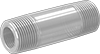 Clear-View Thick-Wall Plastic Pipe Nipples and Pipe for Water