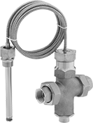 Image of Product. Front orientation. Mixing Valves. Compact Remote-Reading Mixing Valves for Water, Oil, and Steam.
