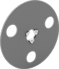 See-Through Arbor-Mount Sanding Discs for Stainless Steel and Hard Metals