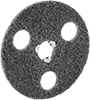 See-Through Nylon Mesh Cushioned Arbor-Mount Sanding Discs