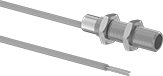 Image of Product. Flush with Wire Leads. Front orientation. Flush Mount. DC Magnetic-Object Proximity Sensors, Hardwire.
