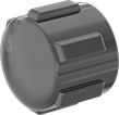 Image of Product. NPT Female. Front orientation. Pipe and Fittings. UV-Resistant Polypropylene Pipe Fittings for Chemicals, Caps, Threaded Fitting Connection, Female.