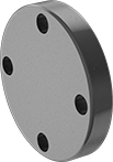 Image of Product. Flat Flanged Connection (Back). Back orientation. Pipe and Fittings. UV-Resistant Polypropylene Pipe Flanges for Chemicals, Blind Flanges, Flanged, Flat.