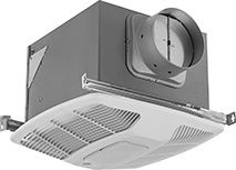 Image of Product. Front orientation. Exhaust Fans. Motion-Activated Ceiling-Mount Lavatory Exhaust Fans, Exhaust Fans with LED.