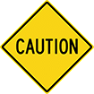 Image of Product. Front orientation. Signs. High-Traffic Projected Signs, Caution (English).