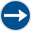 Image of Product. Front orientation. Signs. High-Traffic Projected Signs, Arrow.
