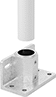 Image of ProductInUse. Front orientation. Exploded view. Slip-On Framing and Fittings. Aluminum Slip-On Framing and Fittings, Rail Mounts, L-Shape.