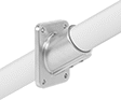Image of ProductInUse. Front orientation. Slip-On Framing and Fittings. Aluminum Slip-On Framing and Fittings, Through-Hole Rail Mounts, 55° Flush.
